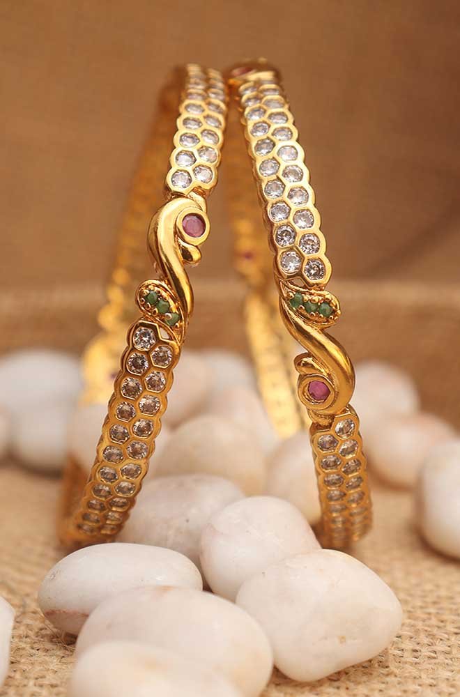 Buy Smashing Golden & Silver Colored Imitation Bracelet