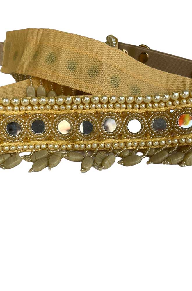 Net Kundan Golden Adjustable Saree Belt, For Garment, Size: Free size at Rs  200 in Rajampet