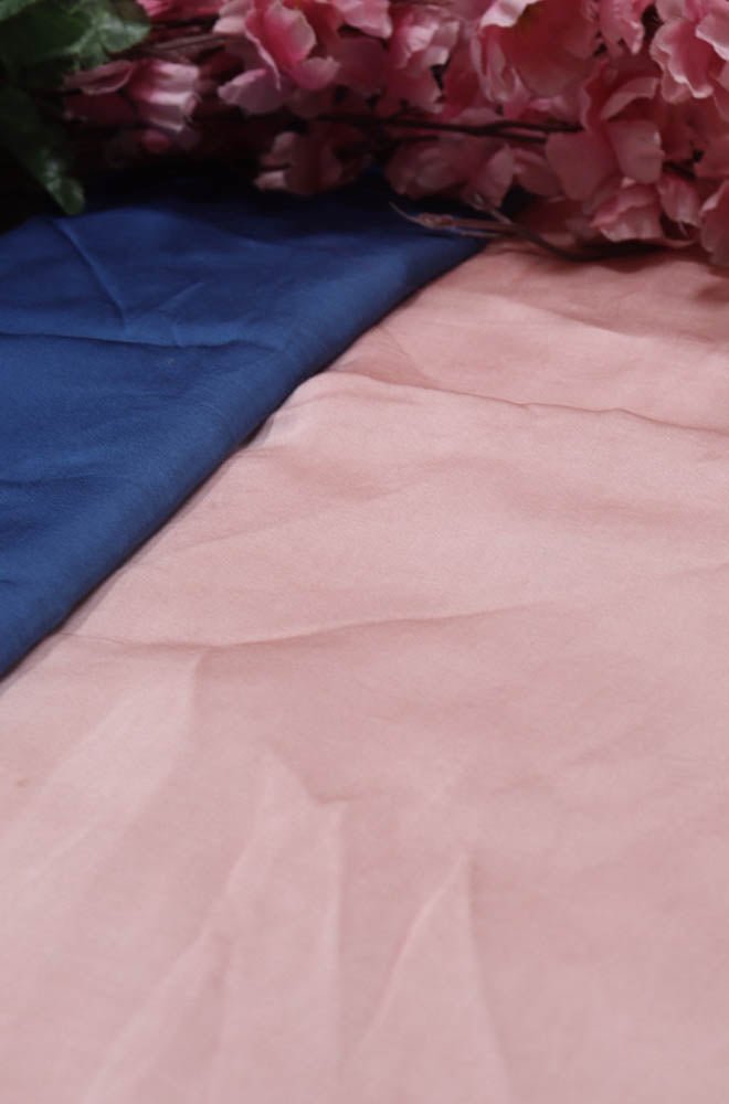 Ombre Shaded Chinon Fabric In Baby Pink To Hot Pink Colour - Shobhini