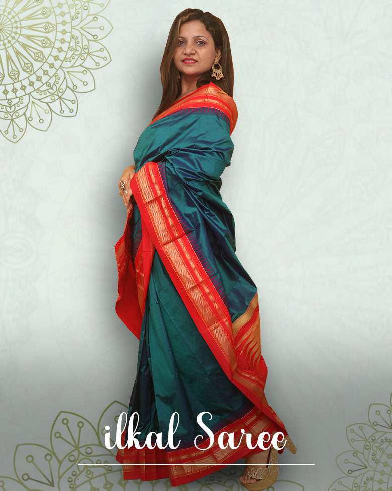 ilkal saree - luxurionworld