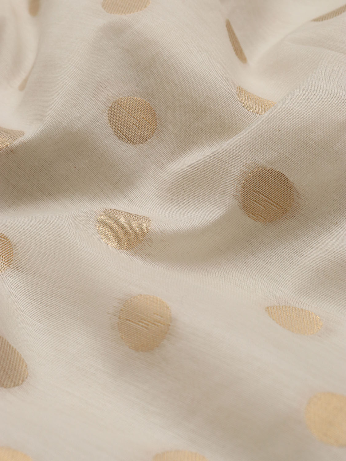 Dyeable Banarasi Chanderi Silk Fabric ( 1 Mtr ) - Luxurion World