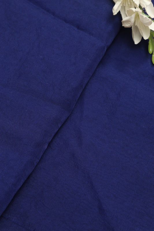 Blue Plain Organza Fabric ( 2.5 Mtr ) - Luxurion World