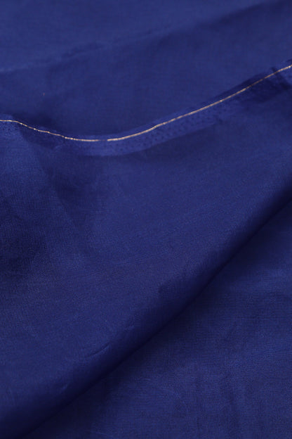 Blue Plain Organza Fabric ( 2.5 Mtr ) - Luxurion World