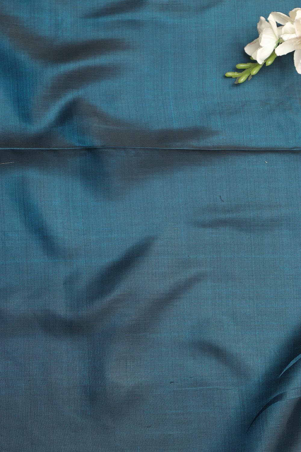 Blue Pure Silk Fabric ( 1 Mtr ) - Luxurion World