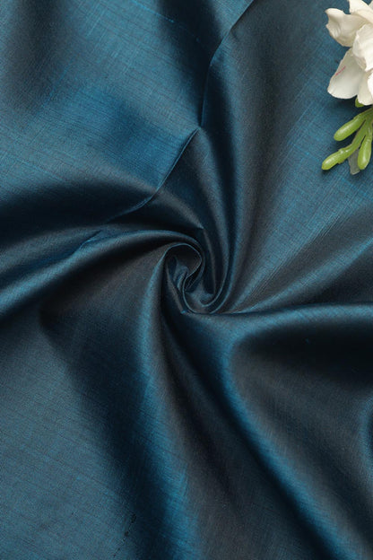 Blue Pure Silk Fabric ( 1 Mtr ) - Luxurion World