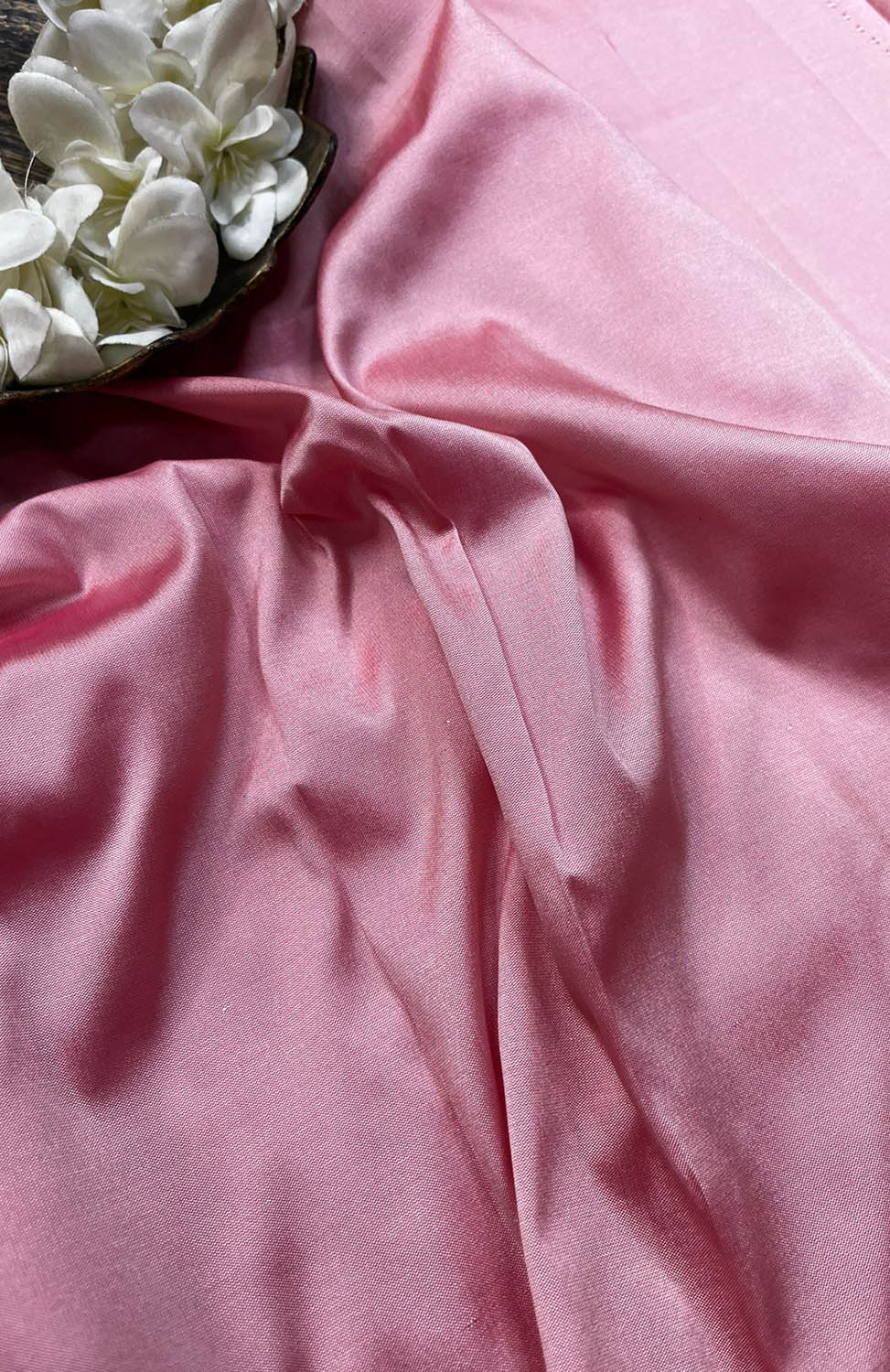 Pink Plain Silk Fabric ( 1 Mtr ) - Luxurion World