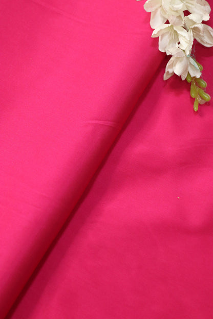 Soft Pink Plain Silk Fabric ( 1 Mtr ) - Luxurion World