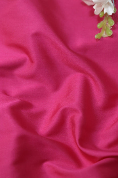 Soft Pink Plain Silk Fabric ( 1 Mtr ) - Luxurion World