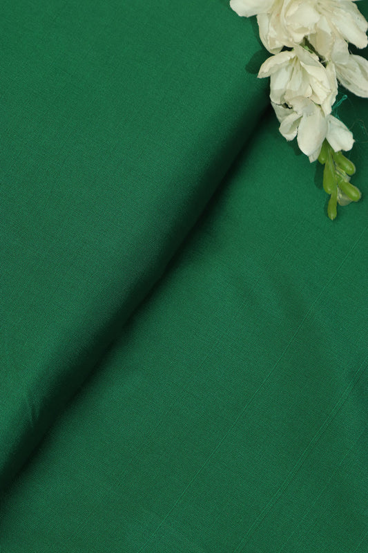 Green Plain Silk Fabric ( 1 Mtr ) - Luxurion World