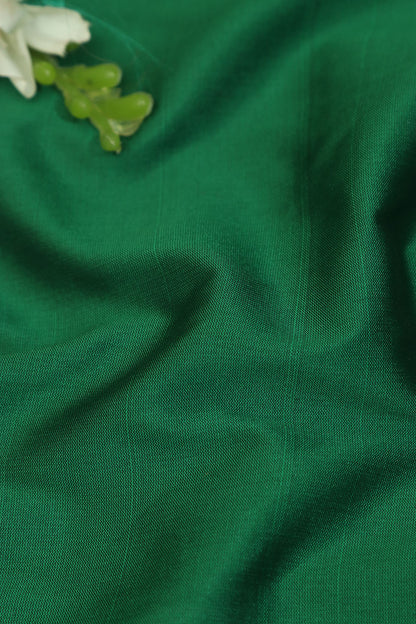 Green Plain Silk Fabric ( 1 Mtr ) - Luxurion World