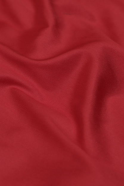 Vibrant Red Plain Silk Fabric ( 1 Mtr ) - Luxurion World