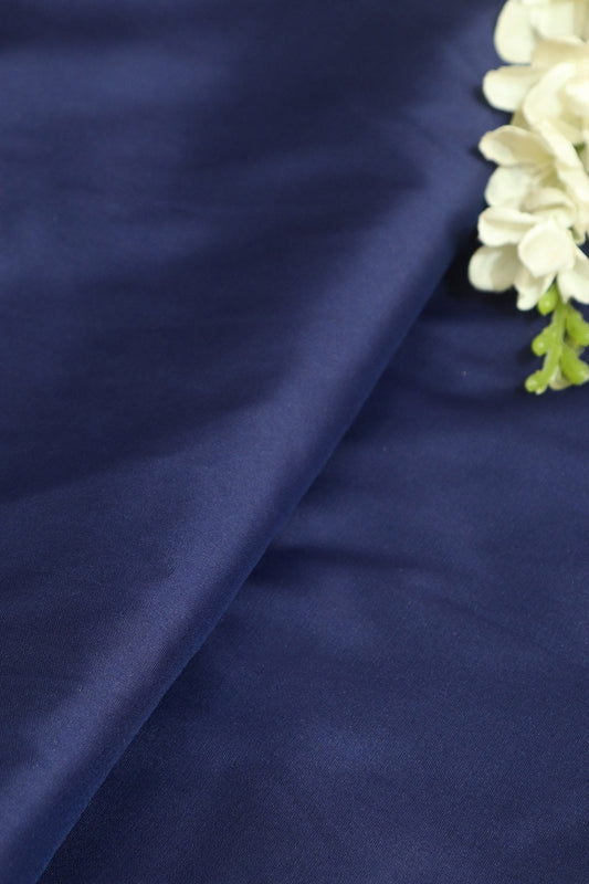 Blue Plain Silk Fabric ( 1 Mtr ) - Luxurion World