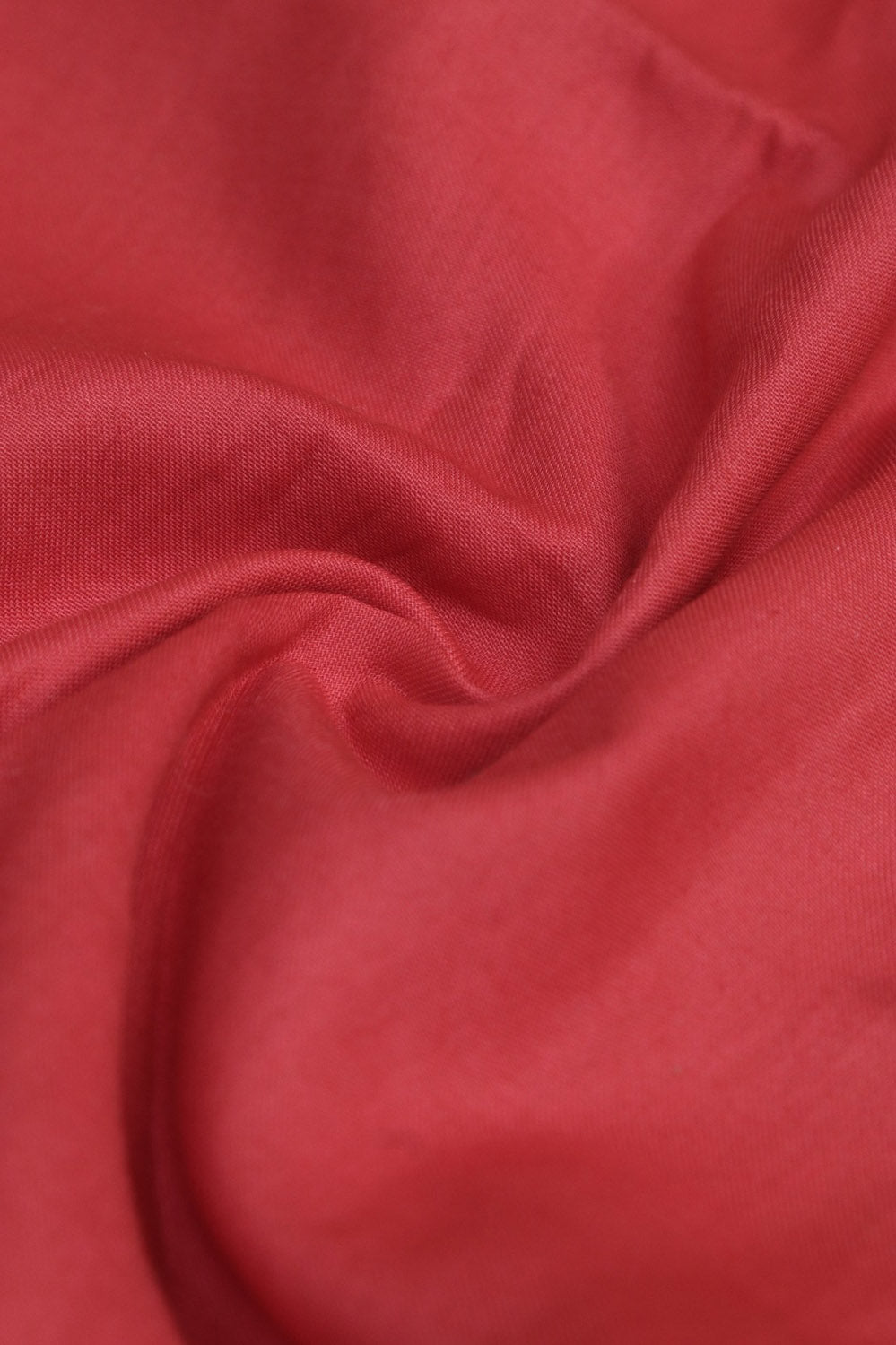 Vibrant Red Cotton Silk Fabric - 1 Mtr - Luxurion World