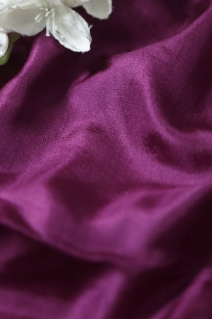 Vibrant Purple Pure Silk Fabric - 1 Mtr - Luxurion World