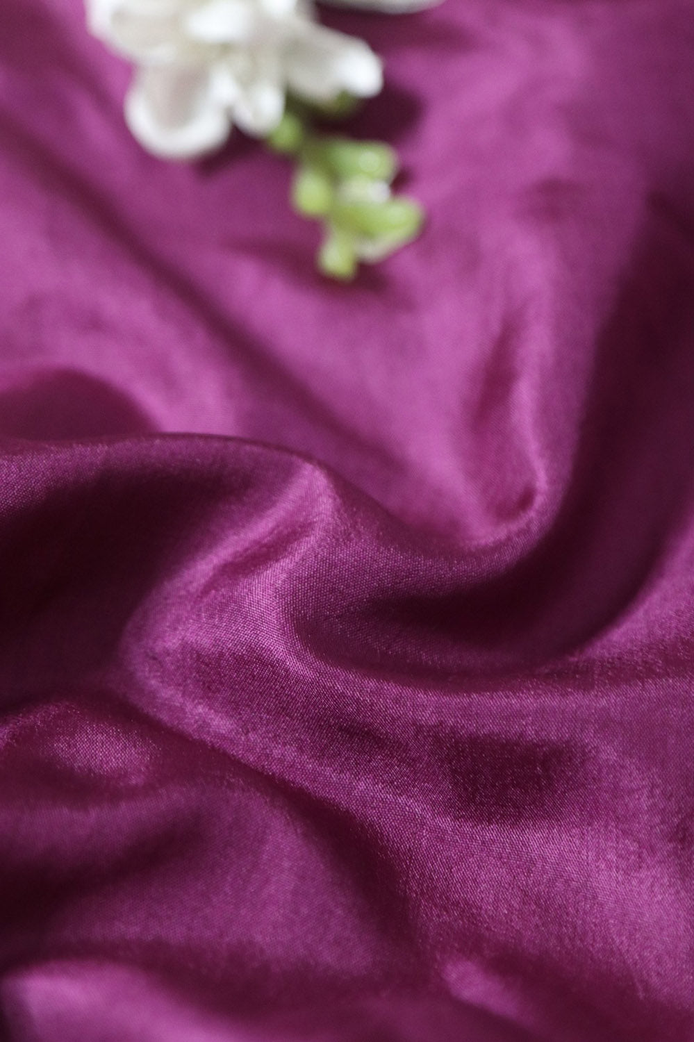 Vibrant Purple Pure Silk Fabric - 1 Mtr - Luxurion World