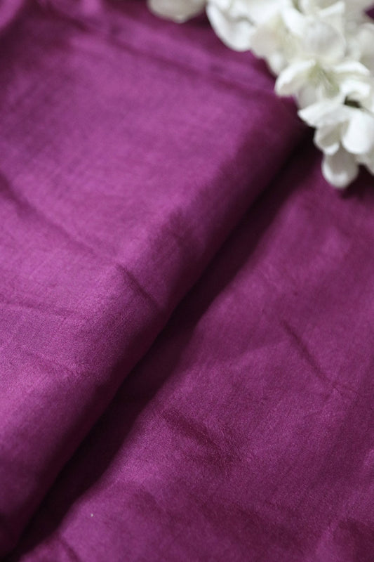 Vibrant Purple Pure Silk Fabric - 1 Mtr - Luxurion World