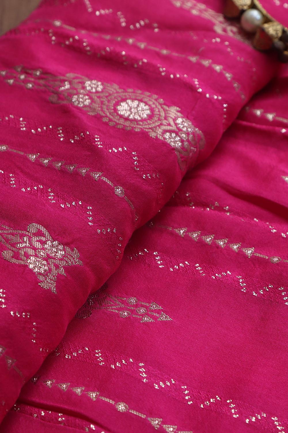 Pink Trendy Dola Silk Fabric ( 1 Mtr ) - Luxurion World