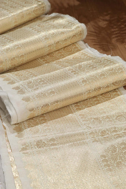 Exquisite Dyeable Banarasi Silk Lace - 1 Mtr - Luxurion World