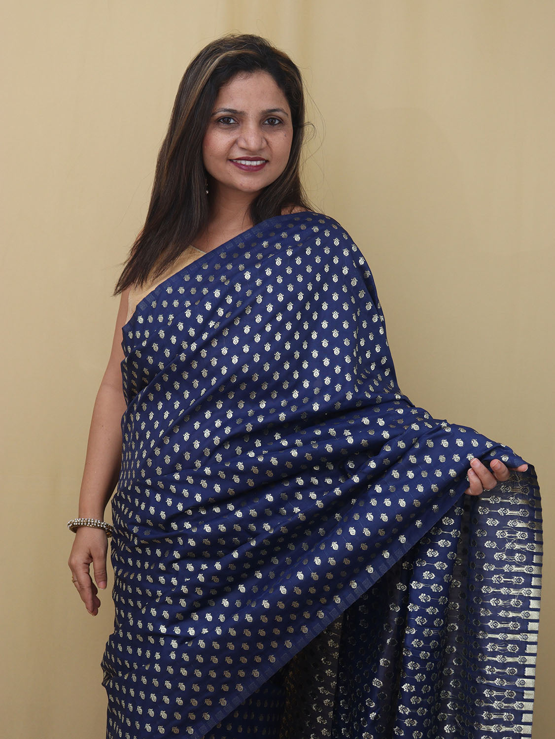 Blueberry Mulmul Saree – ShopBollyWear.Com