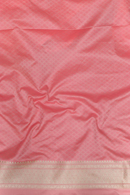 Stunning Banarasi Silk Saree in Pretty Pink - Luxurion World