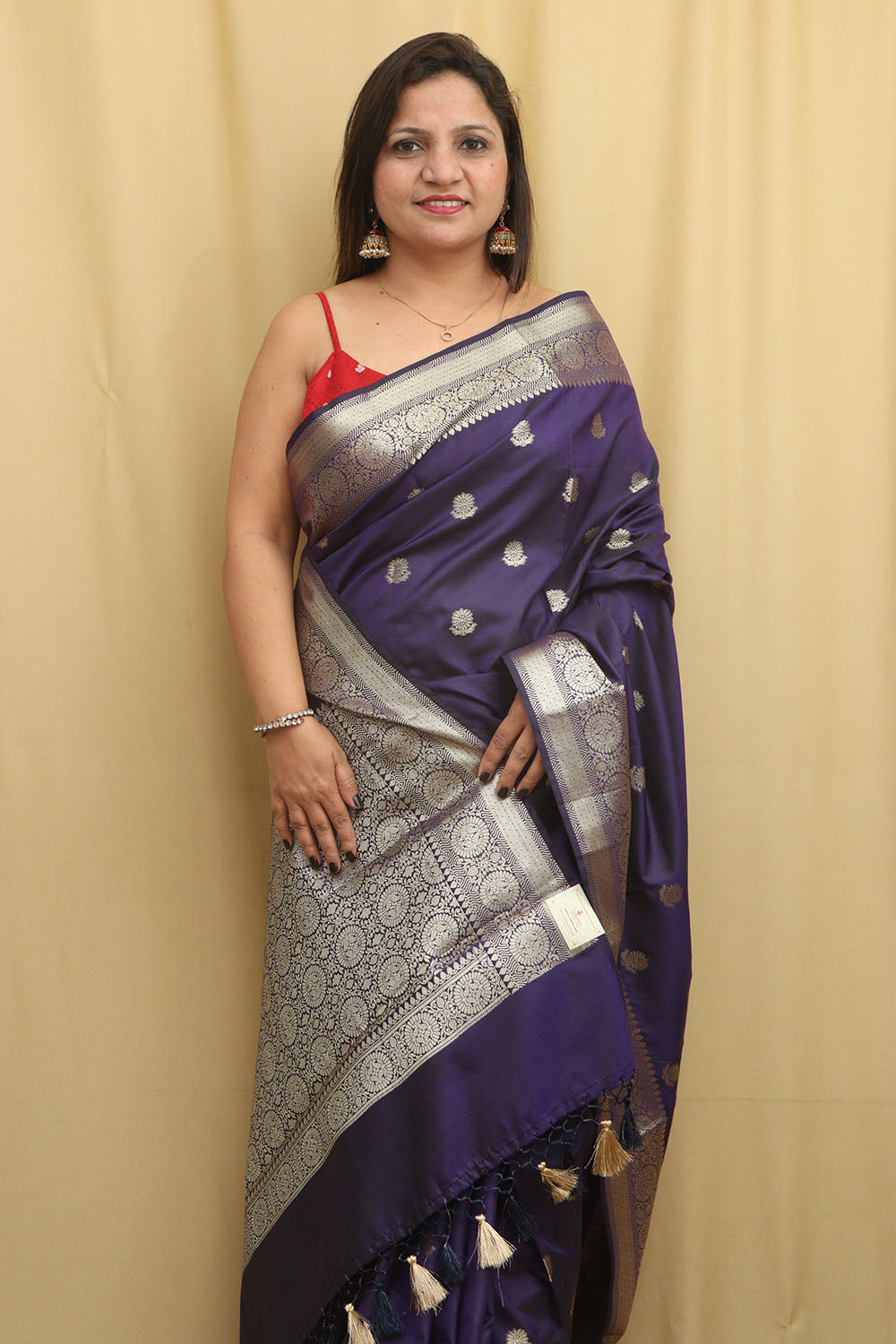 Blue Banarasi Silk Saree - Elegant and Timeless - Luxurion World