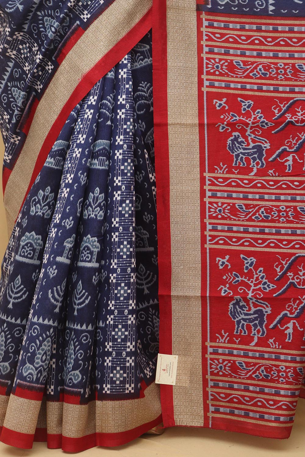 Buy FLOWRINA Odisha Sambalpuri Handloom Ikat Women's Cotton Saree, Odisha  Handloom Handmade Pure Cotton Khandua Saree, Ikkat Orissa Traditional  Handloom Saree Without Blouse (Blue, FLOW_ 1351) at Amazon.in