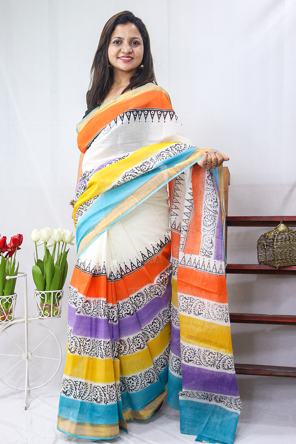 Daily wear store cotton sarees online