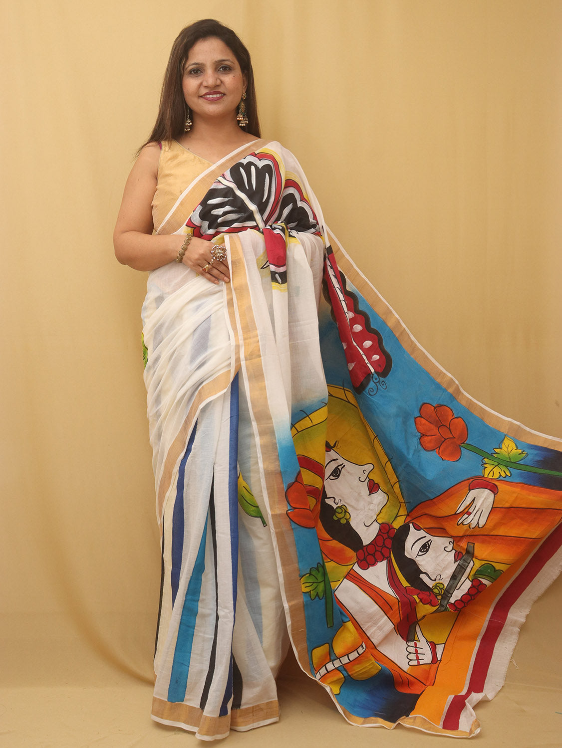 Buy Kerala Cotton Sarees Online in India | UK, USA, Singapore, Australia –  Dailybuyys