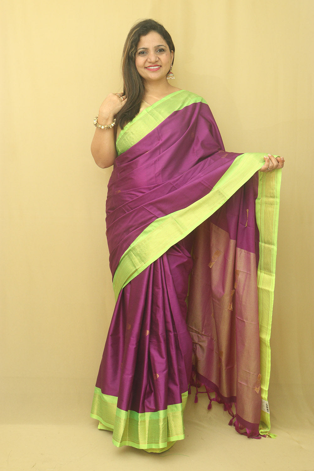 Party Wear, Traditional Purple and Violet color Art Silk, Silk fabric Saree  : 1910983