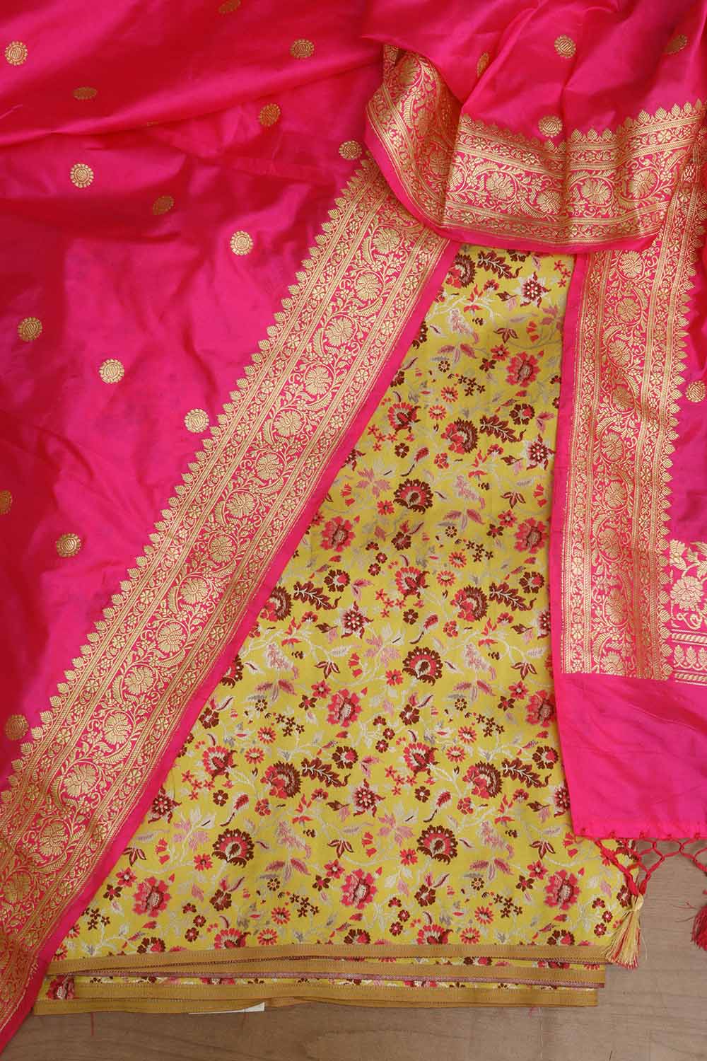 New Jaquard Suit With Banarasi Duppatta