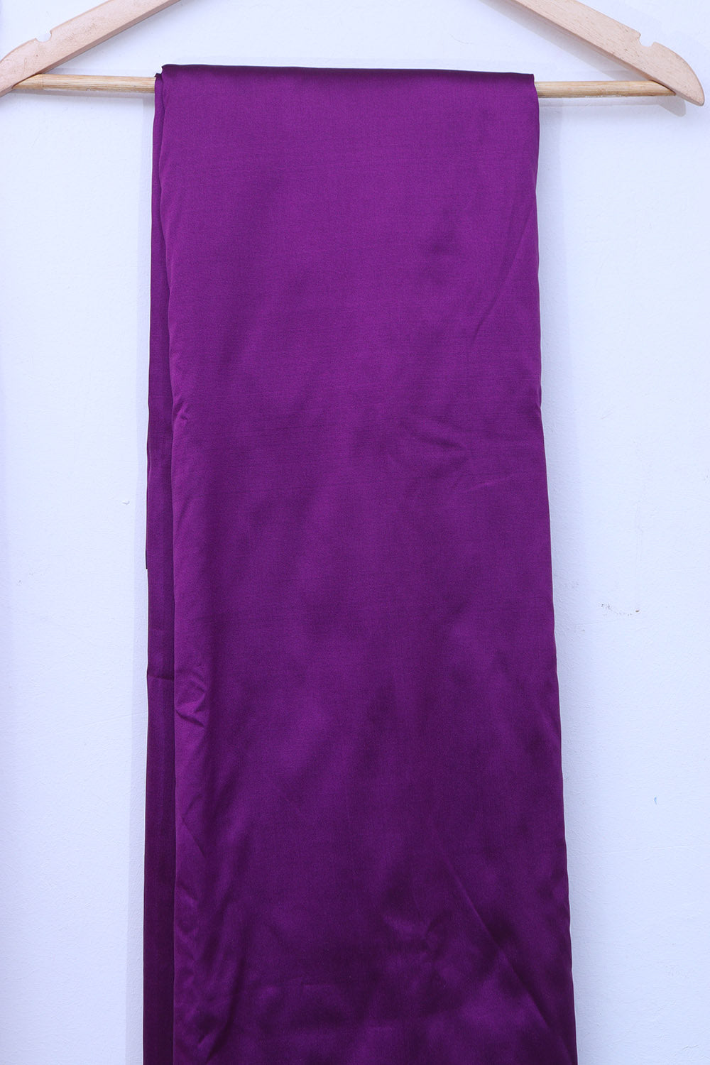 Purple Plain Silk Suit With Banarasi Bandhani Pure Georgette Dupatta - Luxurion World
