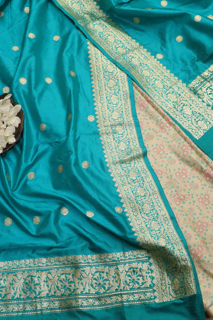 Exquisite Pastel Banarasi Tanchui Silk Suit With Banarasi Pure Katan Silk Dupatta