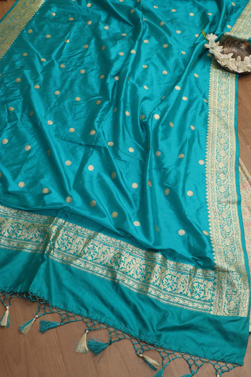 Exquisite Pastel Banarasi Tanchui Silk Suit With Banarasi Pure Katan Silk Dupatta