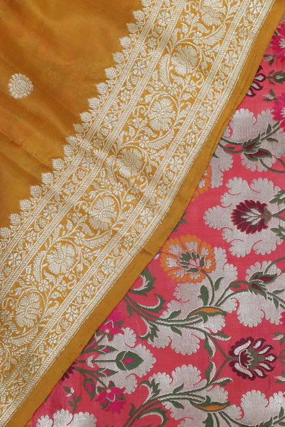 Stunning Pink Banarasi KimKhwab Silk Meenakari Suit With Banarasi Pure Katan Silk Dupatta - Luxurion World