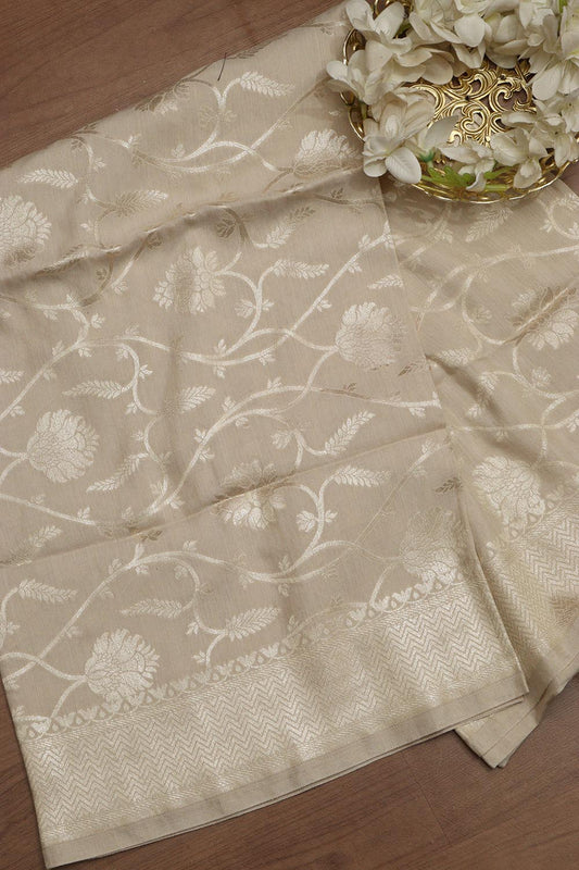 Vibrant Dyeable Banarasi Handloom Pure Moonga Silk Dupatta - Luxurion World