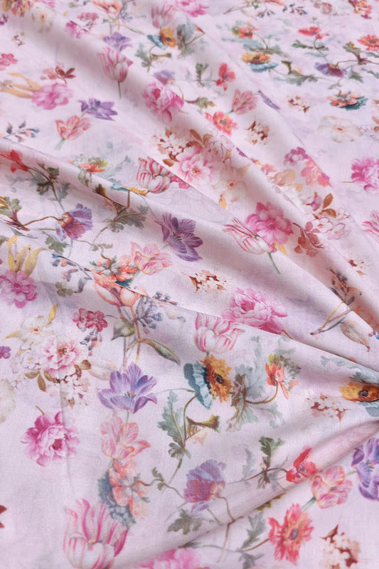 Pretty in Pink: Digital Printed Cotton Fabric - Luxurion World