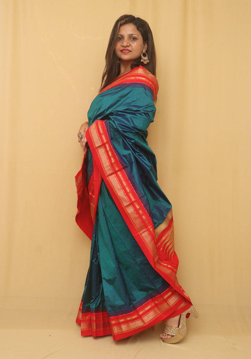 Silk Ilkal Saree | Bridal silk saree, Soft silk sarees, Wedding silk saree