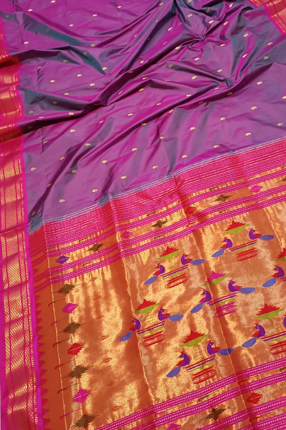 Sohum Sutras: All over jamdani silk paithani saree