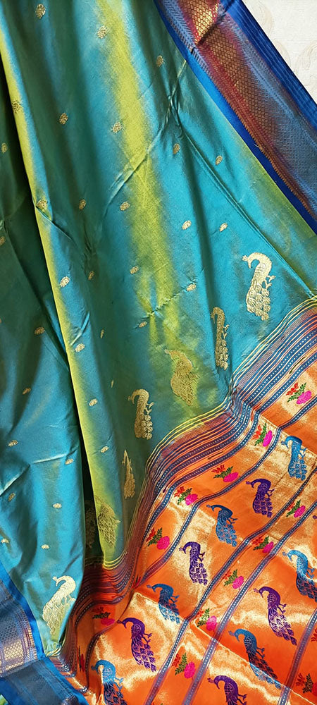 Buy Chintamani ladies wear Heer Blue color printed georgette saree at  Amazon.in