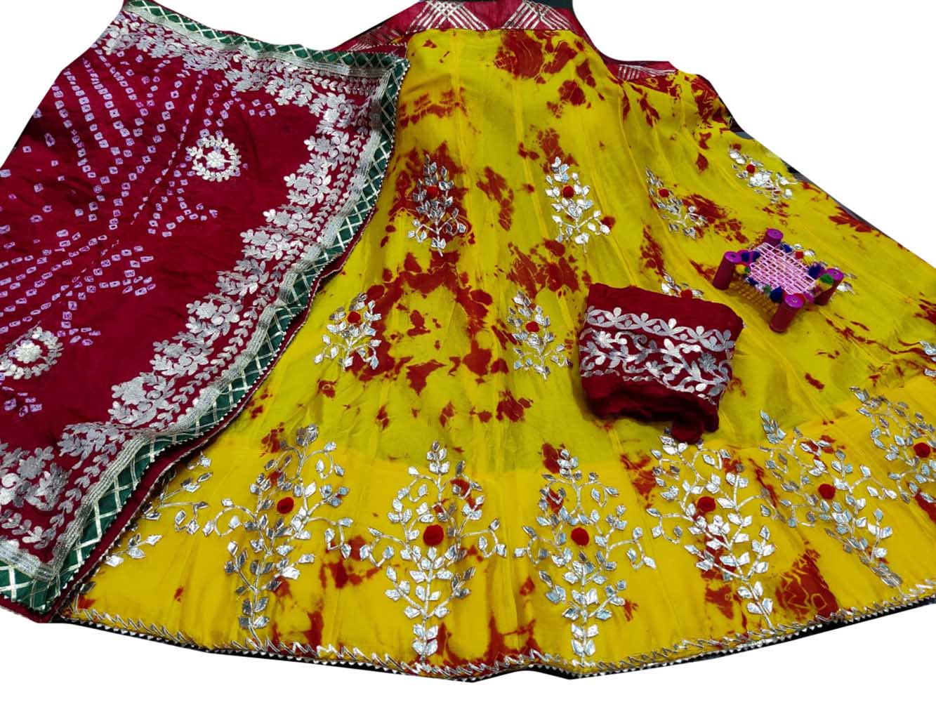 Yellow Embroidered Designer Wedding Wear Thread Work Lehenga Choli –  TheDesignerSaree