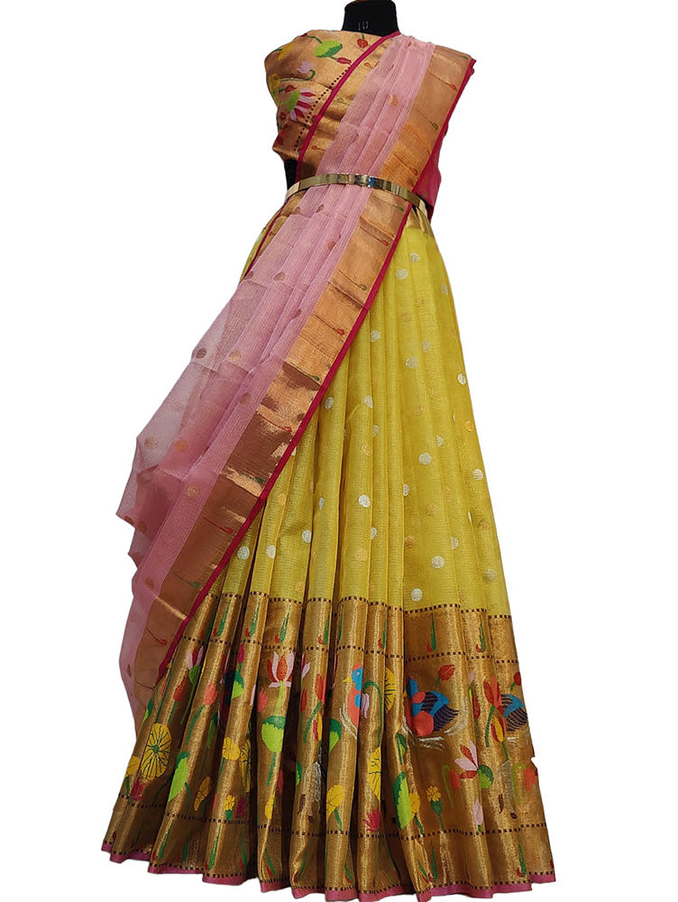 Pochampally Silk Kids Lehenga - Indian Dresses