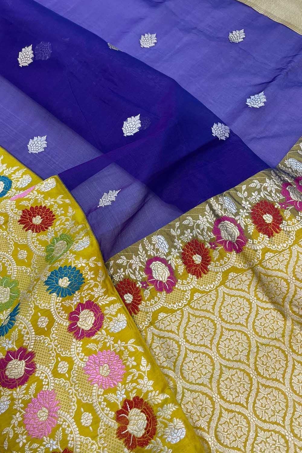 Banarasi Kora Silk Sarees Shop Now At Jhakhas.com