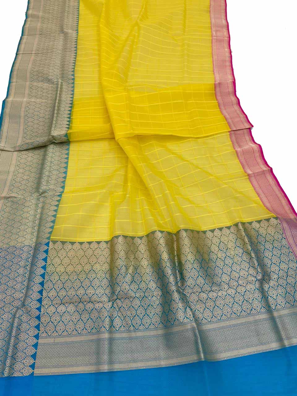 Banarasi Kora Organza saree – Chickpet Sarees