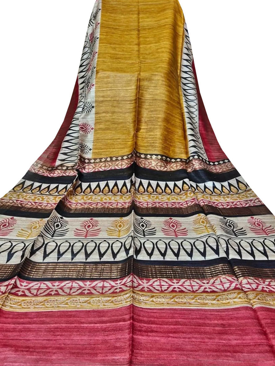 Unstitched Ghicha Silk Saree, Width : 6.5 Meter, Technics : Machine Made at  Rs 750 / Piece in Tiruvannamalai