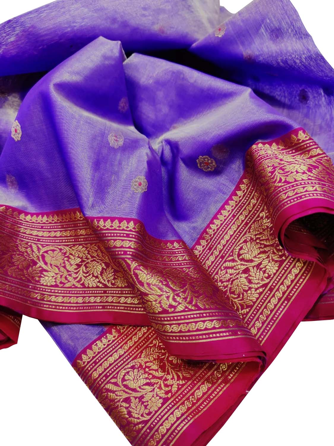 Elegant Pure Organza Silk Saree with Pichwai Print and Sequin Chitt Pallu