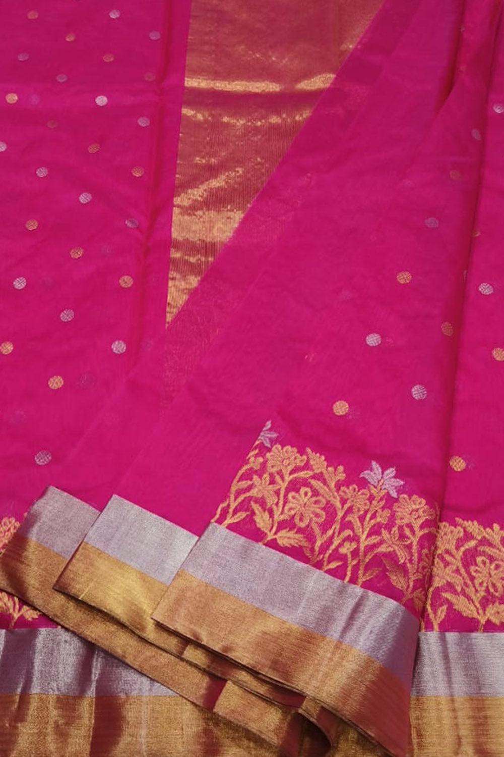 Shop Sari Ki Almari Pink Chanderi Silk Hand woven Saree for Women Online  39610186