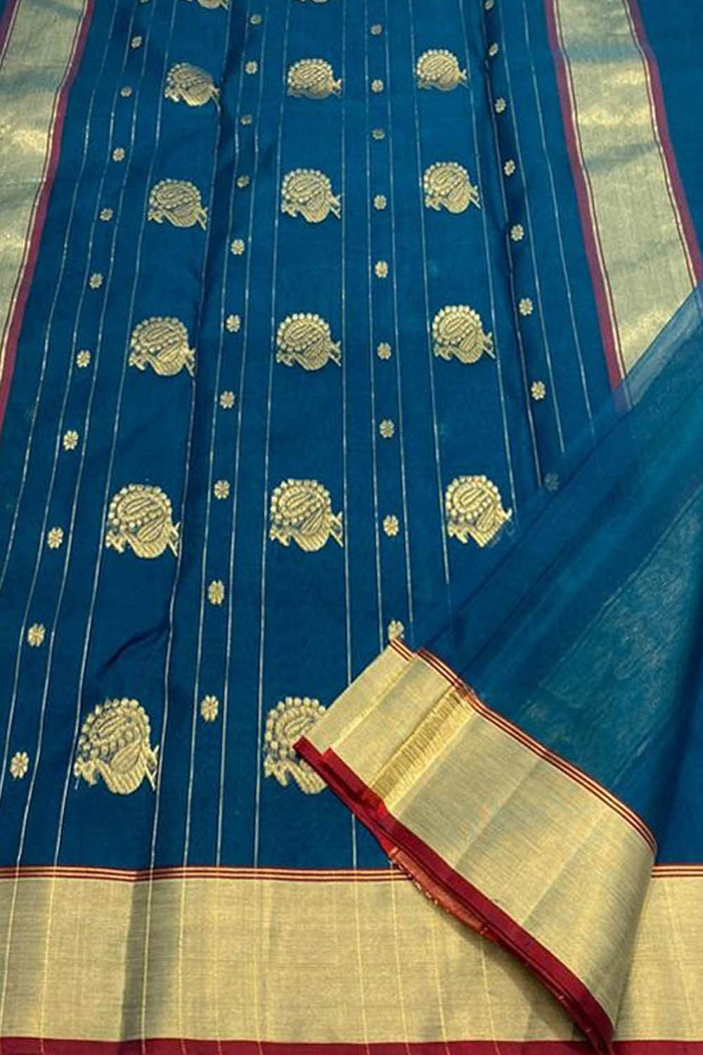 Superior Fancy Handwork Banarasi Chanderi Silk Sarees