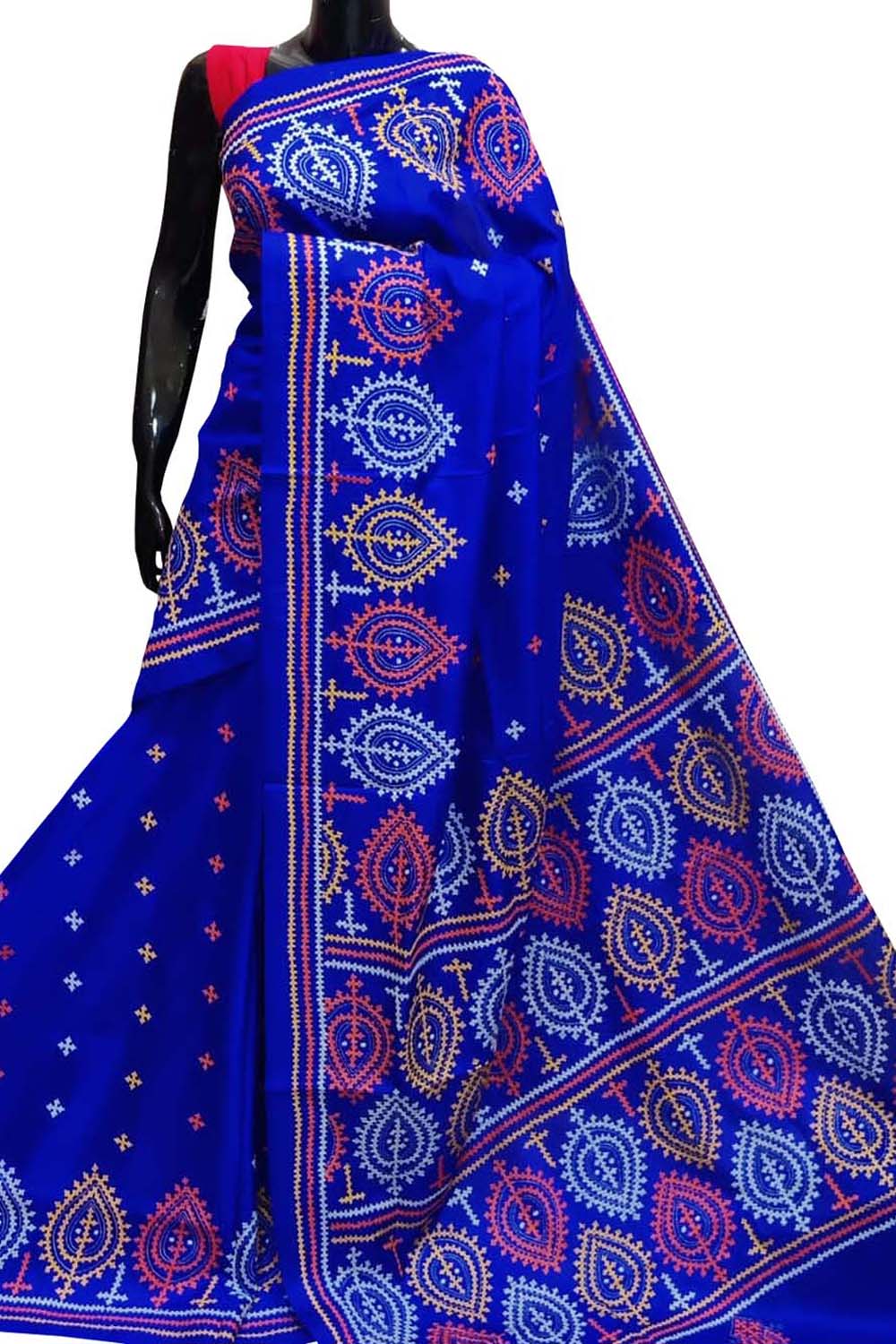 Buy Hand Embroidery Gujrati Stitch Saree for Women Resham Kota Saree With  Blouse Piece Hand Crafted Kota Cotton Sarees Designer Saree Online in India  - Etsy