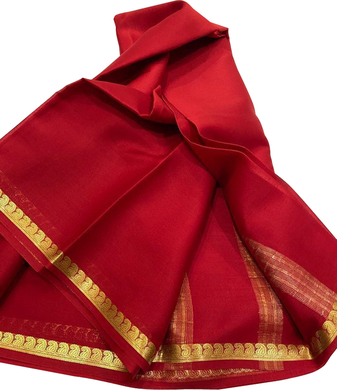 Buy Fabulle Self Design, Woven, Solid/Plain Mysore Silk Blend Green Sarees  Online @ Best Price In India | Flipkart.com