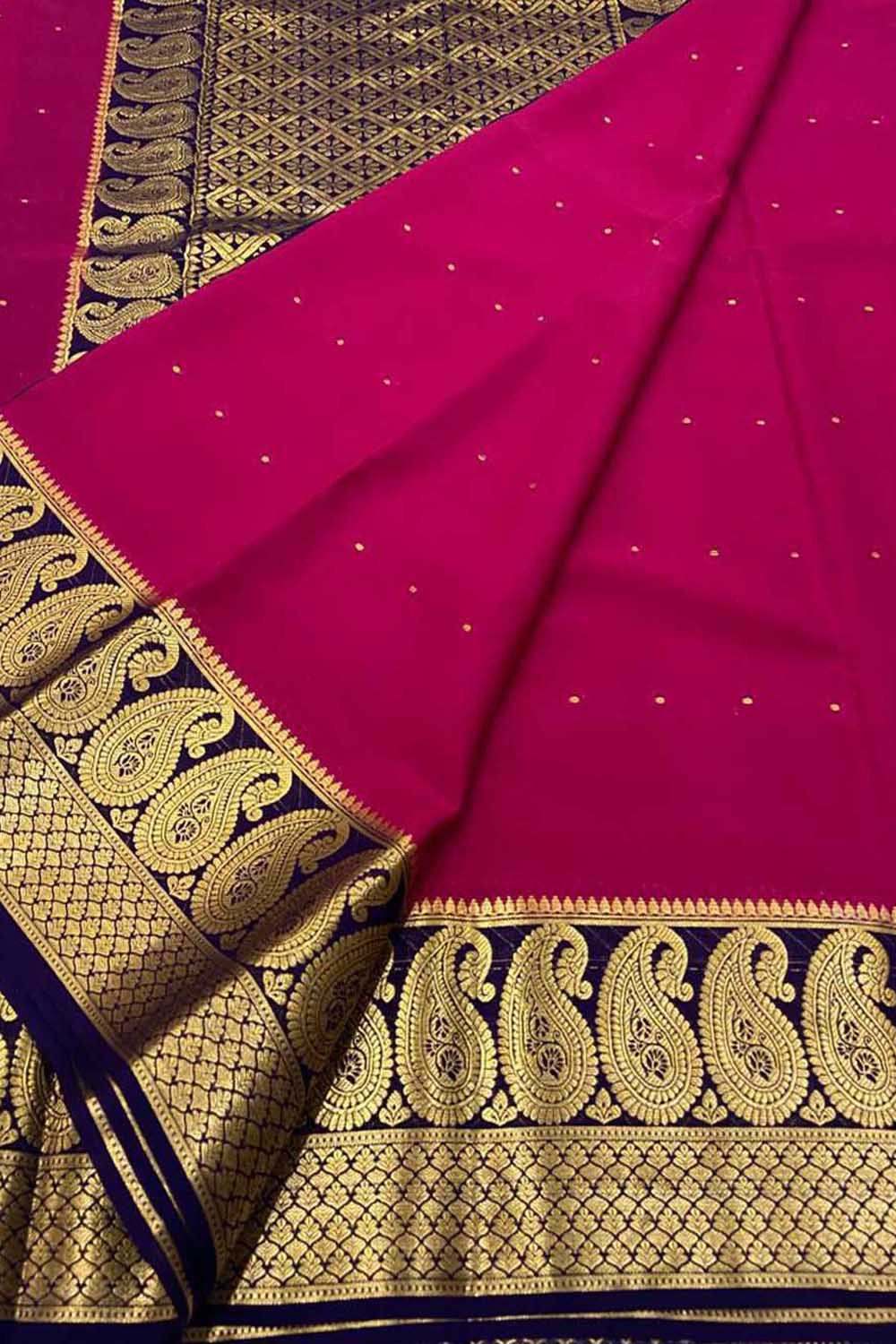 Festive Wear Plain Mysore Silk Sarees, 6.3 m (with blouse piece) at Rs  3760/piece in Bengaluru